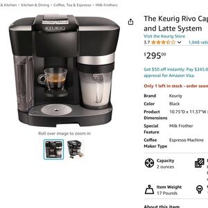 Keurig  Lavazza cappuccino and latte coffee maker